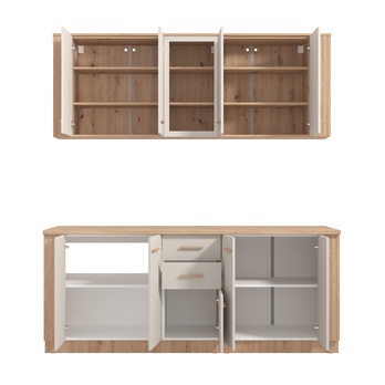 Kuchyňský blok BELFORT 200 kašmírová/dub artisan 2