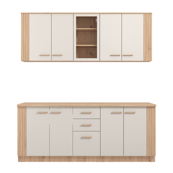 Kuchyňský blok BELFORT 200 kašmírová/dub artisan 3