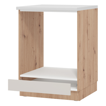 Skříňka na vestavnou troubu BELFORT kašmírová/dub artisan 2