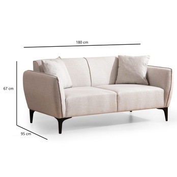 Pohovka BELISSIMO I krémová 4