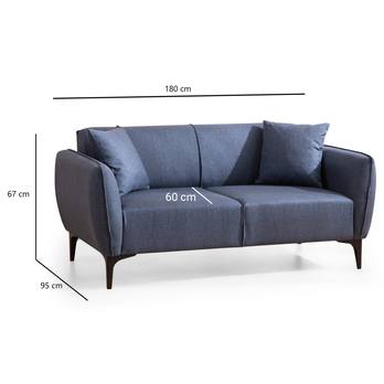 Pohovka BELISSIMO I modrá 5