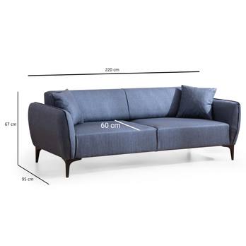 Pohovka BELISSIMO II modrá 7