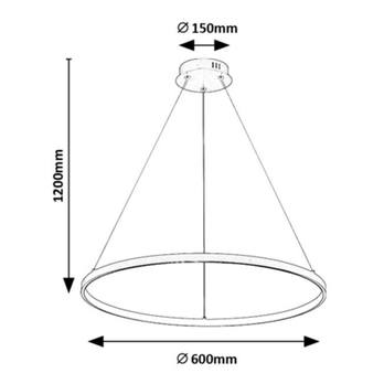 Závěsné svítidlo BELIZA zlatá 6