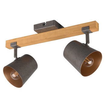 Bodové svítidlo BELL 2 přírodní/šedá/zlatá 1