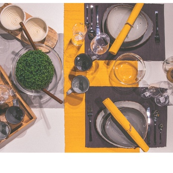 Prostírání BELLA antracitová 1