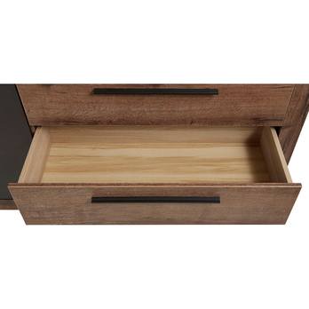 Komoda  BELLEVUE ušlechtilý dub/dub černý 7