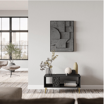 Konferenční stolek BELLIT černá/zlatá 1