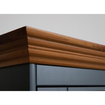 Vitrína BELLU 1.3 dub/grafit 3