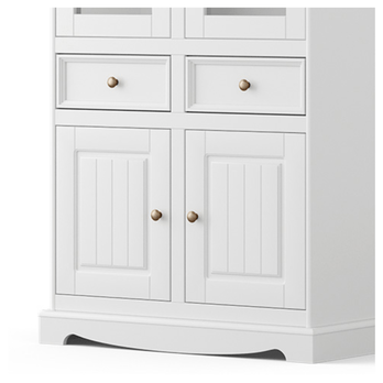 Vitrína BELLU 2D dub/bílá 3