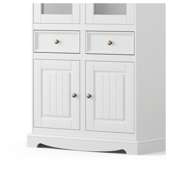 Vitrína BELLU 2D ořech/bílá 3