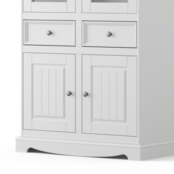 Vitrína BELLU 2D přírodní/bílá 3