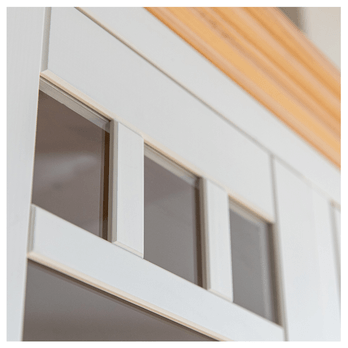 Vitrína BELLU 2D přírodní/bílá 7