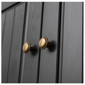 Vitrína  BELLU 2D borovice/grafit 4