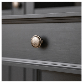 Vitrína  BELLU 2D borovice/grafit 5