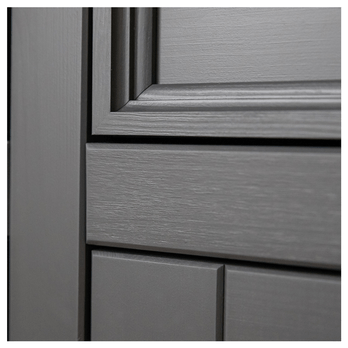 Vitrína  BELLU 2D borovice/grafit 6