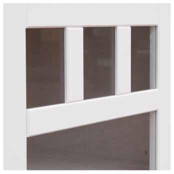 Vitrína BELLU 2D bílá 2