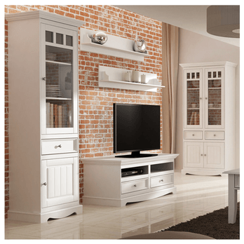 Vitrína BELLU 2D bílá 1