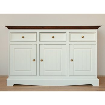 Komoda BELLU 3.3 ořech/bílá 3