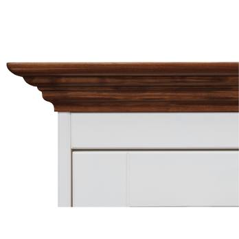 Komoda BELLU 3D ořech/bílá 2