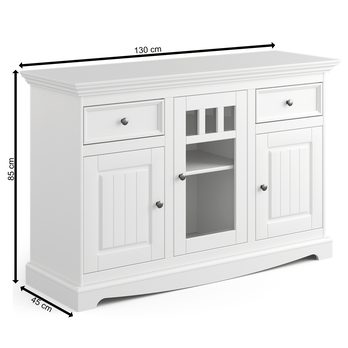 Komoda BELLU 3D bílá 7