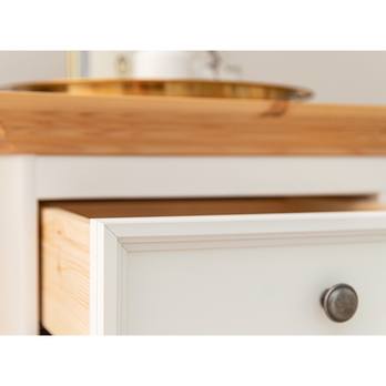 Komoda BELLU 4.3 borovice/bílá 1