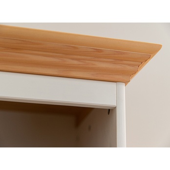 TV komoda BELLU II borovice/bílá 2