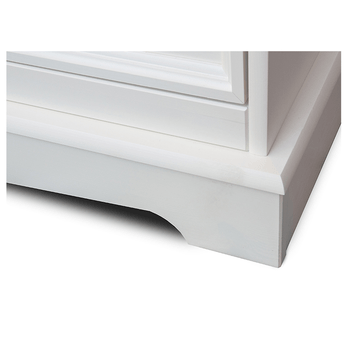 Noční stolek BELLU dub/bílá 2