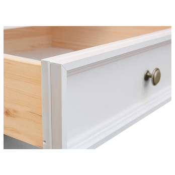 Noční stolek BELLU dub/bílá 4