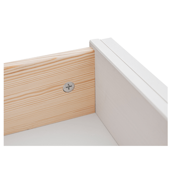 Noční stolek BELLU dub/bílá 6