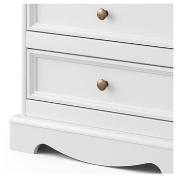 Noční stolek BELLU ořech/bílá 2