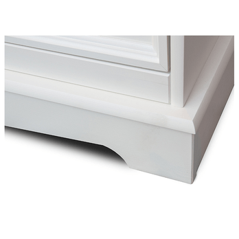 Noční stolek BELLU ořech/bílá 3