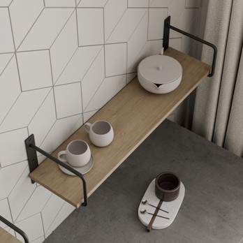 Podpěra police BELT černá, 2 ks 3