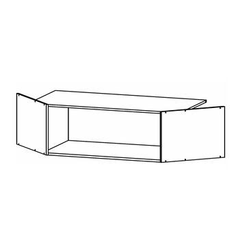 Rohový skříňový nástavec BENETT dub sonoma, šířka 120 cm 1