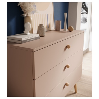 Komoda BENI kávová 3