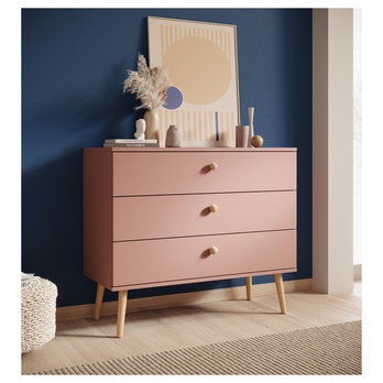 Komoda BENI růžová 1