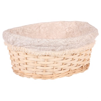 Košík s látkou BENNIE šířka 29 cm 1