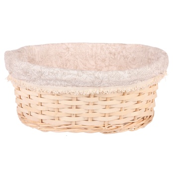 Košík s látkou BENNIE šířka 29 cm 2