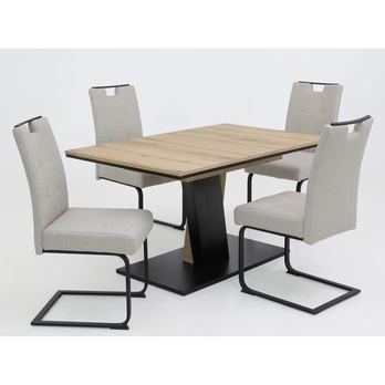 Jídelní set BENOTI dub evoke/béžová 1