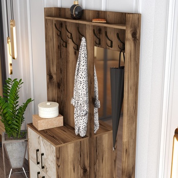 Předsíňová sestava BERLIN 1 ořech/mramor 4