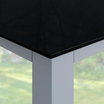 Zahradní stůl BERN 1 stříbrná/černá 2