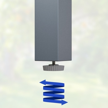 Zahradní stůl BERN 1 stříbrná/černá 3