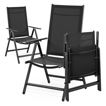 Zahradní židle BERN 2 antracitová, set 2 ks 2