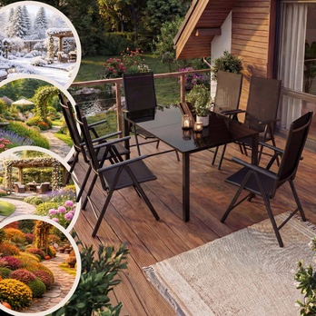 Zahradní set BERN 3 antracitová/černá 1