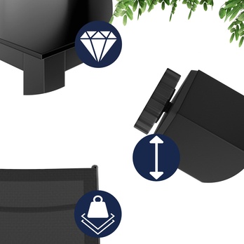 Zahradní set BERN 3 antracitová/černá 3