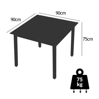 Zahradní set BERN 5 antracitová/černá 5