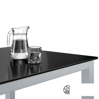 Zahradní stůl BERN 6 stříbrná/černá 2