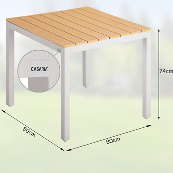 Zahradní set BERN světle šedá/přírodní 7
