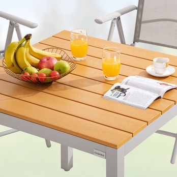 Zahradní set BERN světle šedá/přírodní 9