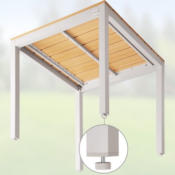 Zahradní set BERN světle šedá/přírodní 12