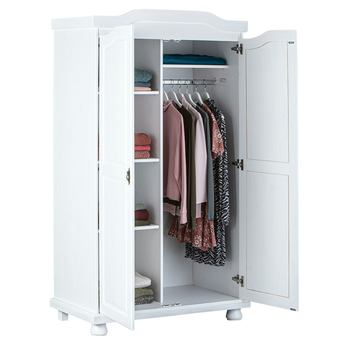 Šatní skříň BERNIAN I bílá, šířka 104 cm 3